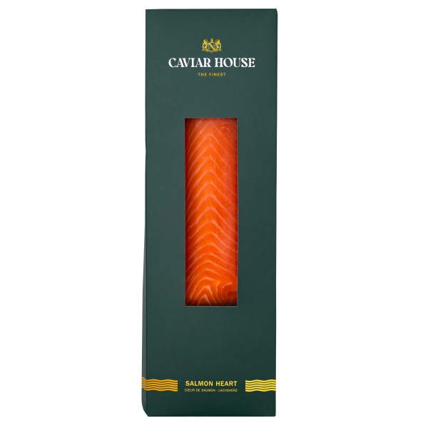 Caviar House salmon filet 300gPrunier smoked salmon fillet heart