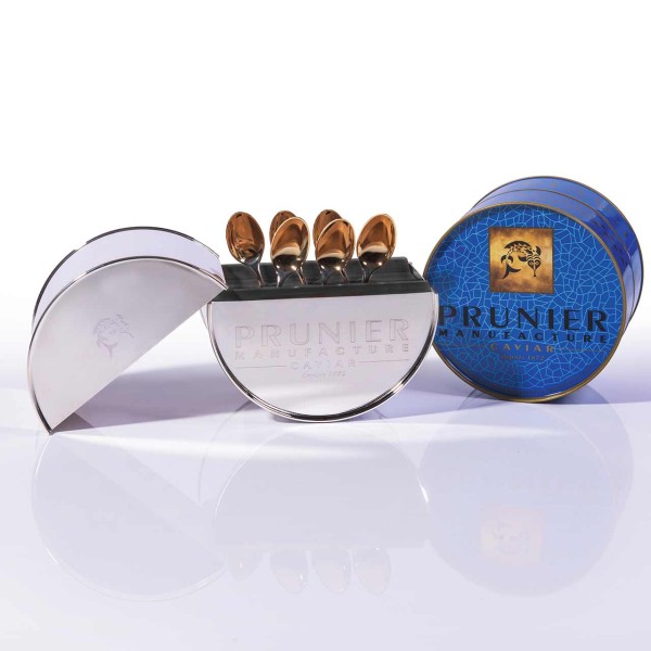 Silver Prunier Caviar Tin