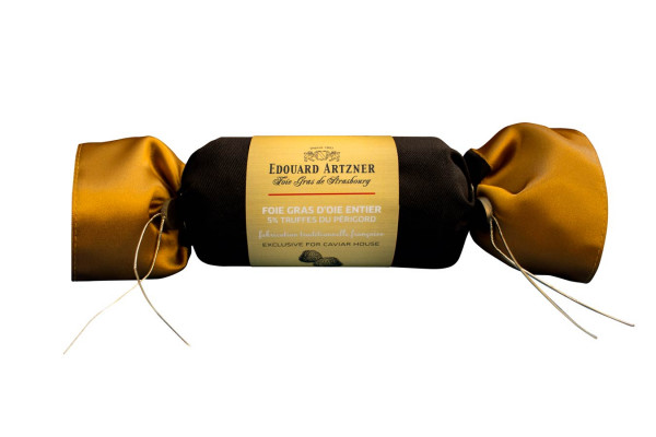 Foie Gras d'Oie entier avec 5% de truffes du Périgord 220g
