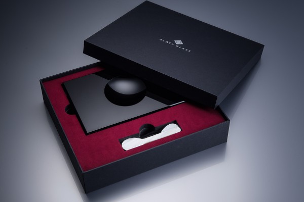 Caviar set in high-quality gift box from Black Glass