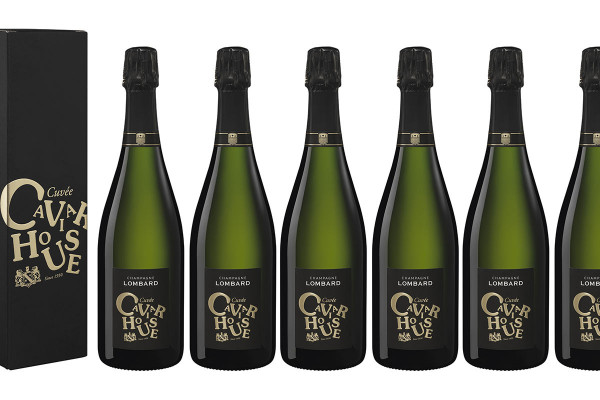 Caviar House Champagne Brut, carton with 6 bottles of 0.75l each
